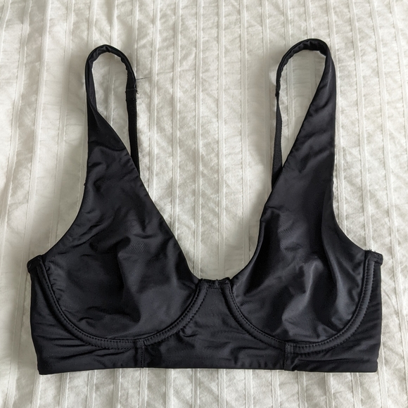 Miiyu for Simons Sporty Recycled Nylon Bralette - Black - Picture 4 of 7